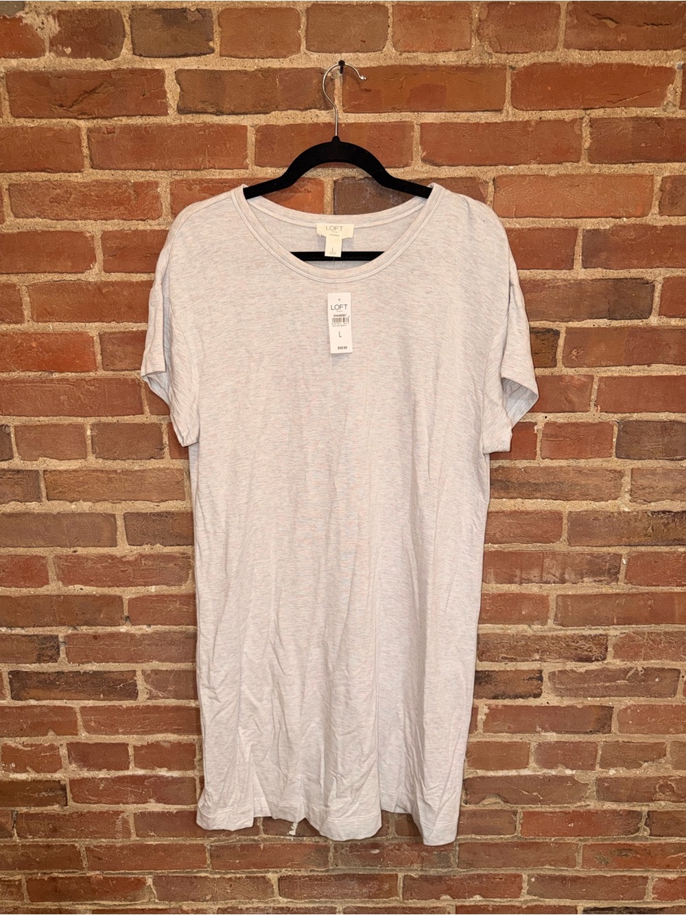 LOFT Men’s Light Gray Short Sleeve Crewneck Tee